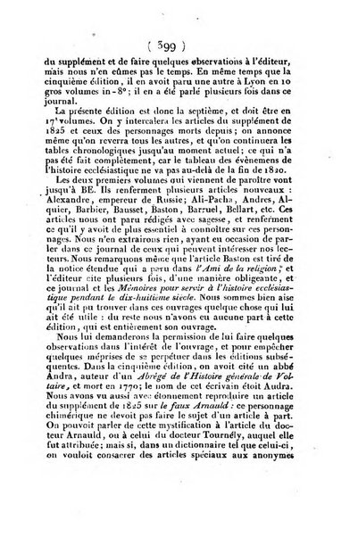 L'ami de la religion et du roi journal ecclesiastique, politique et litteraire