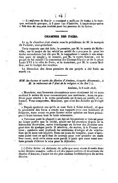 L'ami de la religion et du roi journal ecclesiastique, politique et litteraire