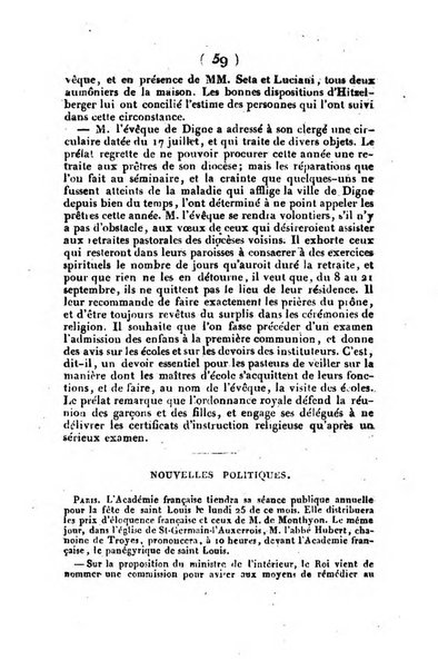 L'ami de la religion et du roi journal ecclesiastique, politique et litteraire