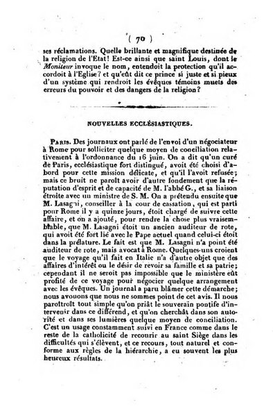 L'ami de la religion et du roi journal ecclesiastique, politique et litteraire