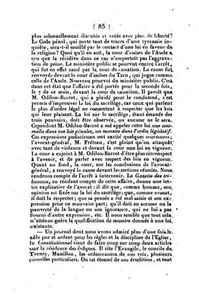 L'ami de la religion et du roi journal ecclesiastique, politique et litteraire