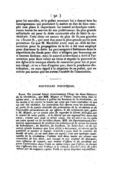 L'ami de la religion et du roi journal ecclesiastique, politique et litteraire