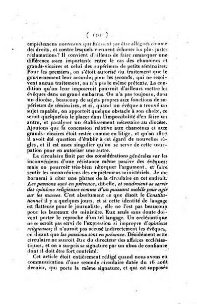 L'ami de la religion et du roi journal ecclesiastique, politique et litteraire