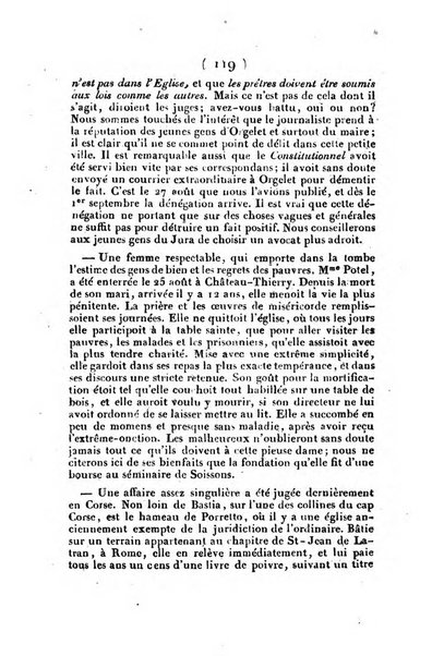 L'ami de la religion et du roi journal ecclesiastique, politique et litteraire