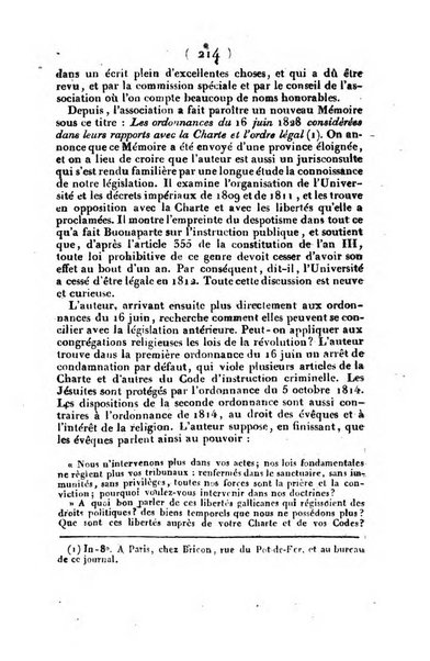 L'ami de la religion et du roi journal ecclesiastique, politique et litteraire