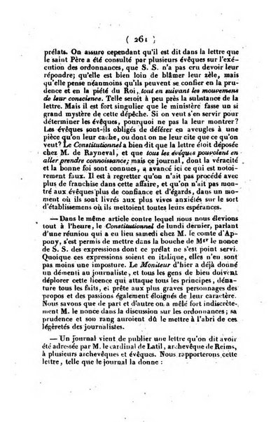 L'ami de la religion et du roi journal ecclesiastique, politique et litteraire