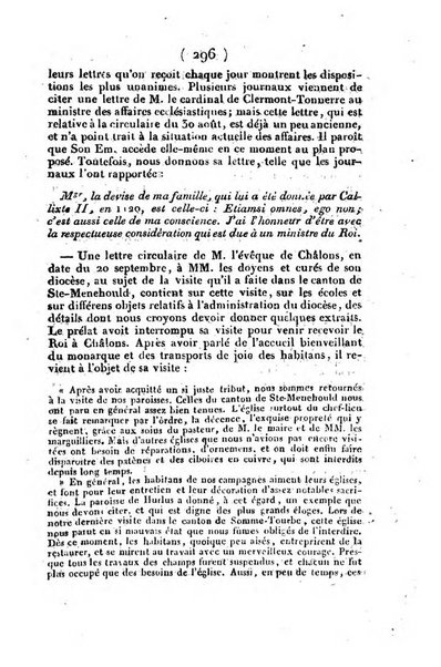 L'ami de la religion et du roi journal ecclesiastique, politique et litteraire