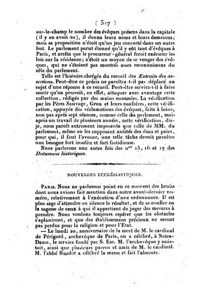 L'ami de la religion et du roi journal ecclesiastique, politique et litteraire