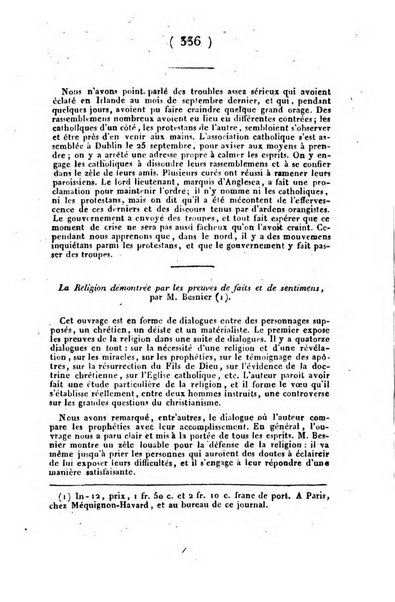 L'ami de la religion et du roi journal ecclesiastique, politique et litteraire