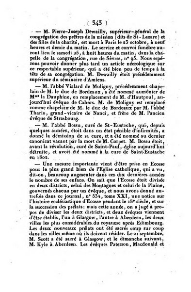 L'ami de la religion et du roi journal ecclesiastique, politique et litteraire