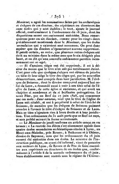 L'ami de la religion et du roi journal ecclesiastique, politique et litteraire