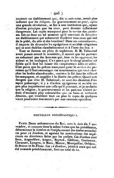 L'ami de la religion et du roi journal ecclesiastique, politique et litteraire