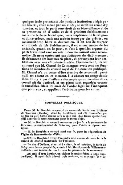 L'ami de la religion et du roi journal ecclesiastique, politique et litteraire