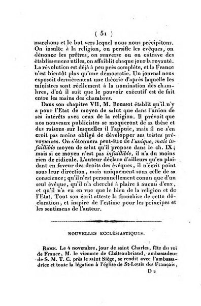 L'ami de la religion et du roi journal ecclesiastique, politique et litteraire