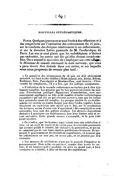 L'ami de la religion et du roi journal ecclesiastique, politique et litteraire