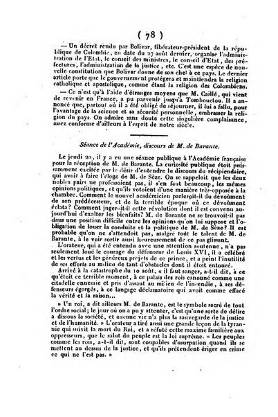 L'ami de la religion et du roi journal ecclesiastique, politique et litteraire