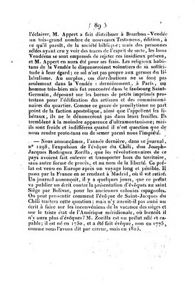 L'ami de la religion et du roi journal ecclesiastique, politique et litteraire