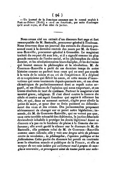 L'ami de la religion et du roi journal ecclesiastique, politique et litteraire