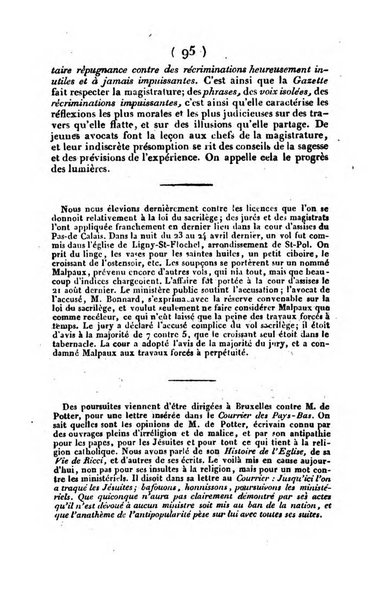 L'ami de la religion et du roi journal ecclesiastique, politique et litteraire