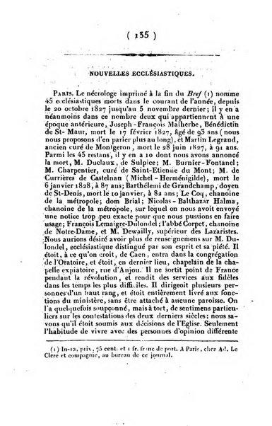 L'ami de la religion et du roi journal ecclesiastique, politique et litteraire