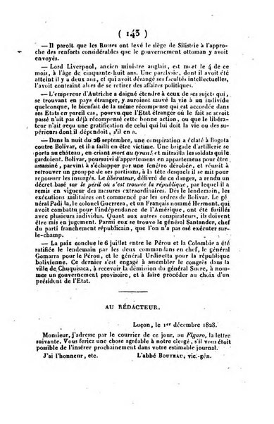 L'ami de la religion et du roi journal ecclesiastique, politique et litteraire