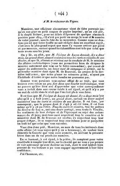 L'ami de la religion et du roi journal ecclesiastique, politique et litteraire