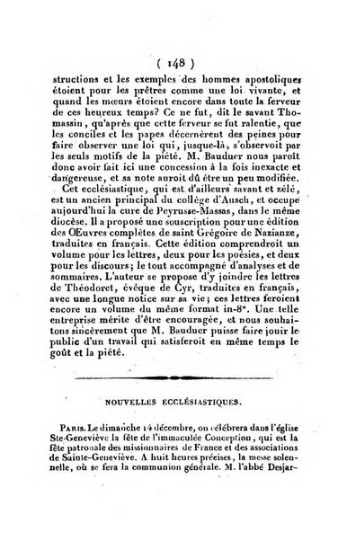 L'ami de la religion et du roi journal ecclesiastique, politique et litteraire