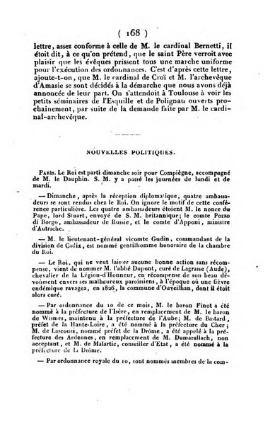 L'ami de la religion et du roi journal ecclesiastique, politique et litteraire