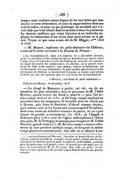 L'ami de la religion et du roi journal ecclesiastique, politique et litteraire