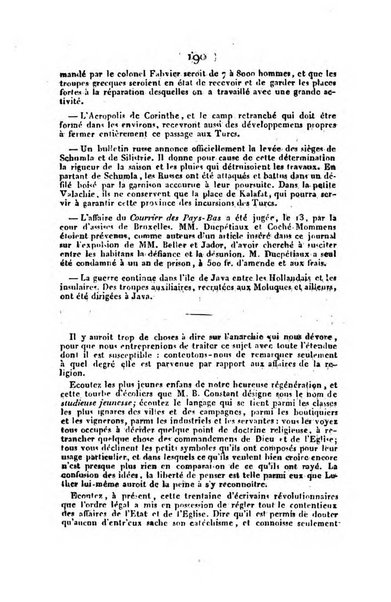 L'ami de la religion et du roi journal ecclesiastique, politique et litteraire