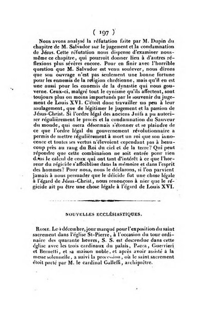 L'ami de la religion et du roi journal ecclesiastique, politique et litteraire