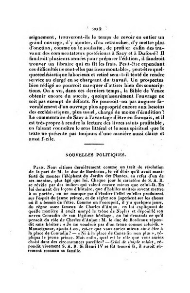 L'ami de la religion et du roi journal ecclesiastique, politique et litteraire