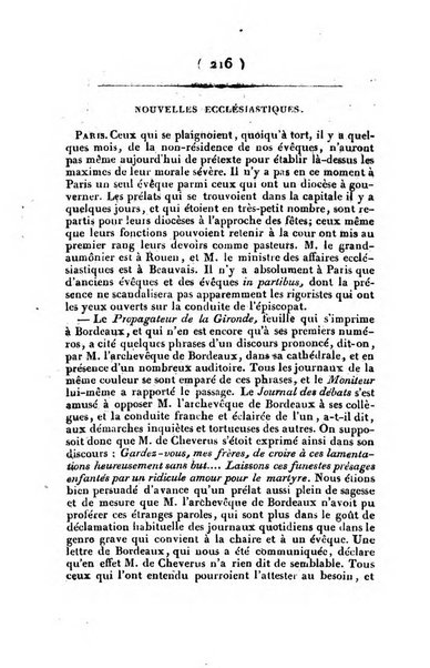 L'ami de la religion et du roi journal ecclesiastique, politique et litteraire