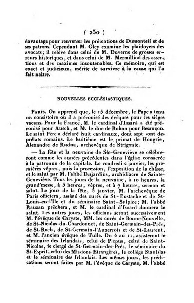 L'ami de la religion et du roi journal ecclesiastique, politique et litteraire