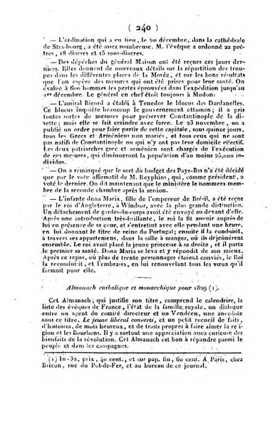 L'ami de la religion et du roi journal ecclesiastique, politique et litteraire