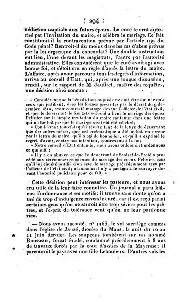 L'ami de la religion et du roi journal ecclesiastique, politique et litteraire