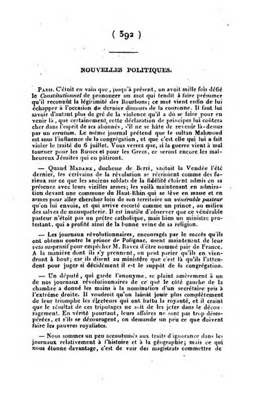 L'ami de la religion et du roi journal ecclesiastique, politique et litteraire