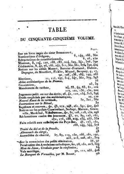 L'ami de la religion et du roi journal ecclesiastique, politique et litteraire