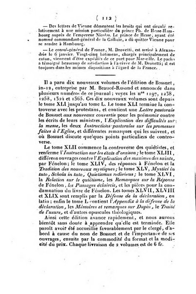 L'ami de la religion et du roi journal ecclesiastique, politique et litteraire