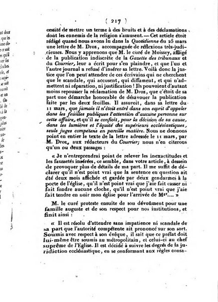 L'ami de la religion et du roi journal ecclesiastique, politique et litteraire