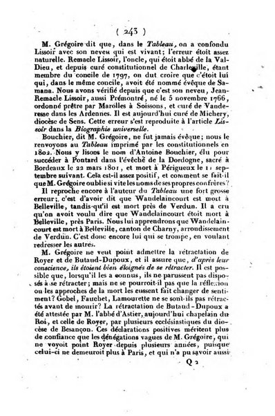 L'ami de la religion et du roi journal ecclesiastique, politique et litteraire