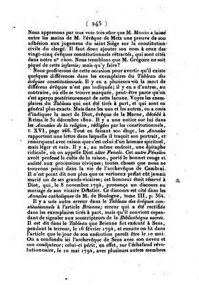 L'ami de la religion et du roi journal ecclesiastique, politique et litteraire