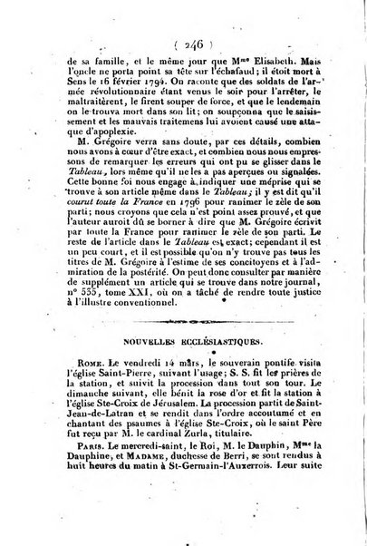 L'ami de la religion et du roi journal ecclesiastique, politique et litteraire