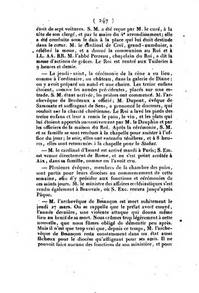 L'ami de la religion et du roi journal ecclesiastique, politique et litteraire