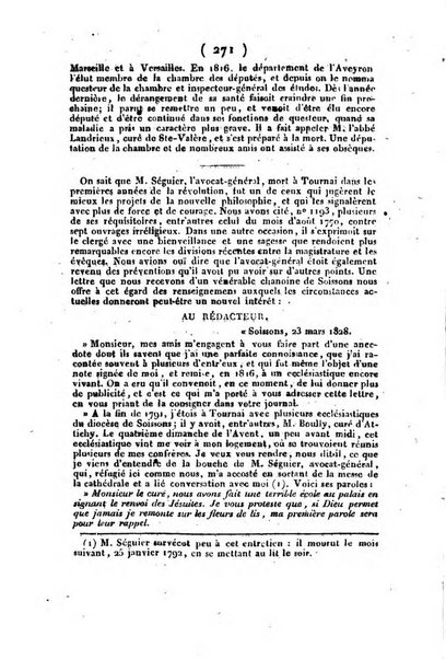 L'ami de la religion et du roi journal ecclesiastique, politique et litteraire