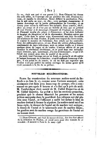 L'ami de la religion et du roi journal ecclesiastique, politique et litteraire