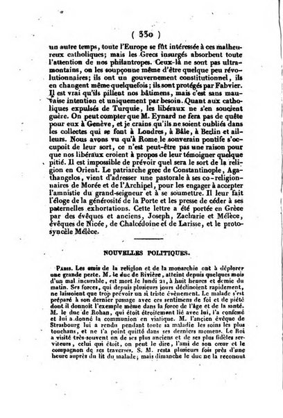 L'ami de la religion et du roi journal ecclesiastique, politique et litteraire