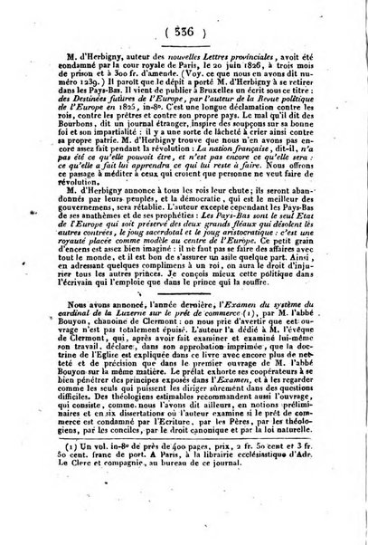 L'ami de la religion et du roi journal ecclesiastique, politique et litteraire