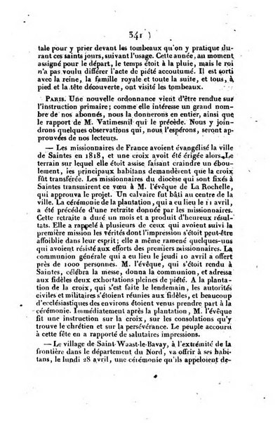 L'ami de la religion et du roi journal ecclesiastique, politique et litteraire