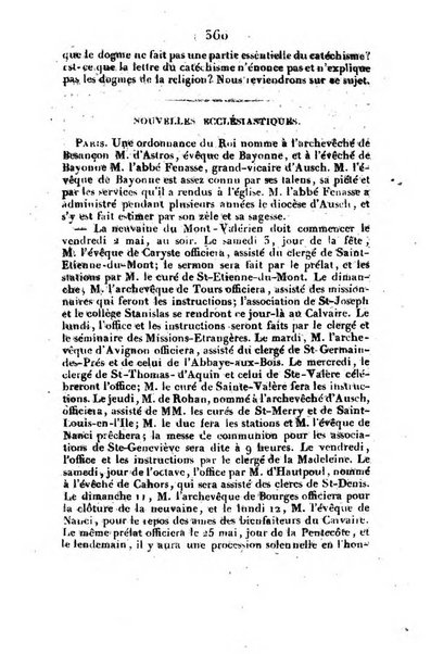 L'ami de la religion et du roi journal ecclesiastique, politique et litteraire